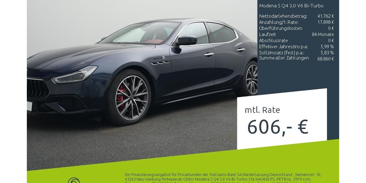 Maserati Ghibli 23.500 km 59.590 &euro; Münster - Amelsbüren 48163