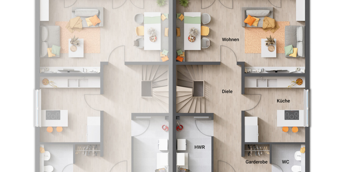 Doppelhaushälfte Greven - 4 Zimmer, 116 m&sup2;, 258.250&euro; | Angebot:25681197