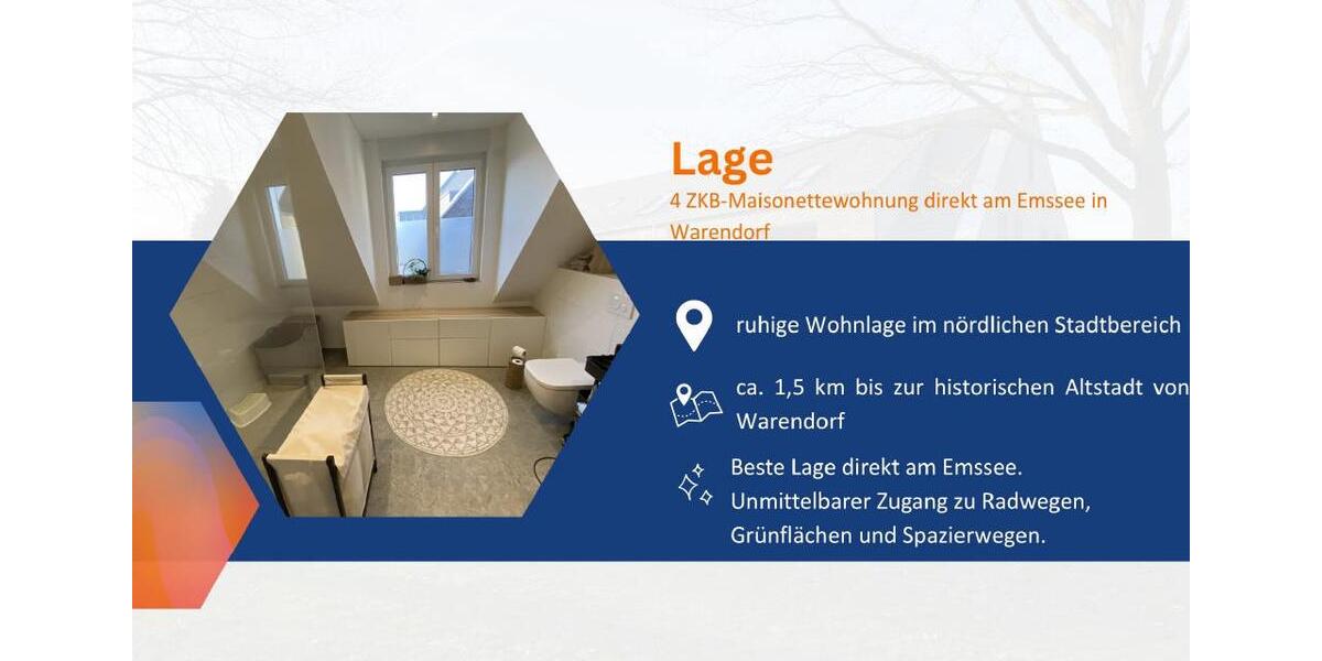 Etagenwohnung Warendorf - 4 Zimmer, 110 m&sup2;, 1.690&euro; | Angebot:25856198