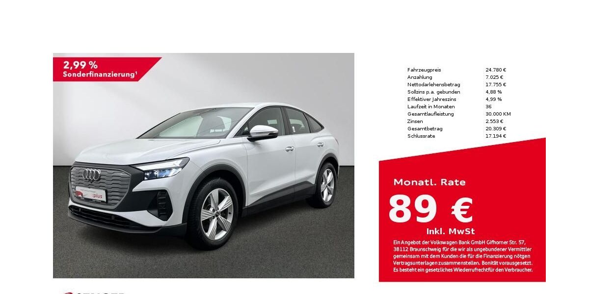 Audi Q4 e-tron 24.895 km 24.780 &euro; Münster 48153