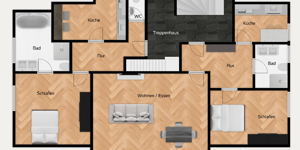 Flexibles Wohnkonzept mit Charme, St. Mauritz! - Mehrfamilienhaus, Wohnhaus Münster St. Mauritz | Angebot:24811376