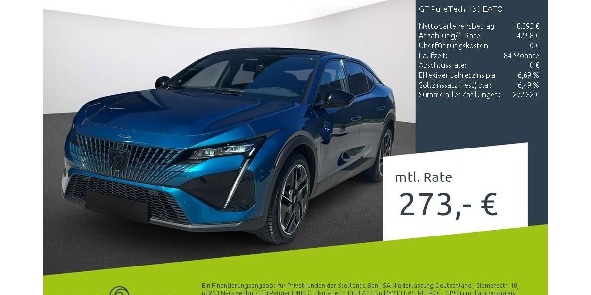 Peugeot 408 50.515 km 22.540 &euro; Dülmen 48249