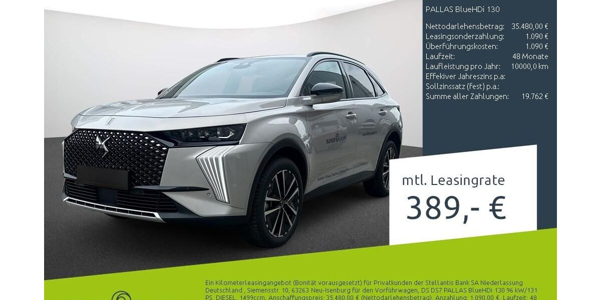 DS Automobiles DS7 (Crossback) 2.444 km 34.420 &euro; Münster - Amelsbüren 48163