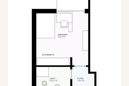 Wohnung Münster Erphoviertel - 1 Zimmer, 31 m&sup2;, 249.000&euro; | Angebot:27056779
