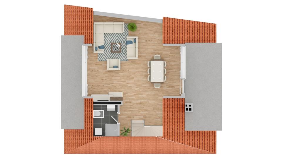 Dachgeschoßwohnung Münster Mitte-Nordost - 4 Zimmer, 137 m&sup2;, 2.800&euro; | Angebot:24397717