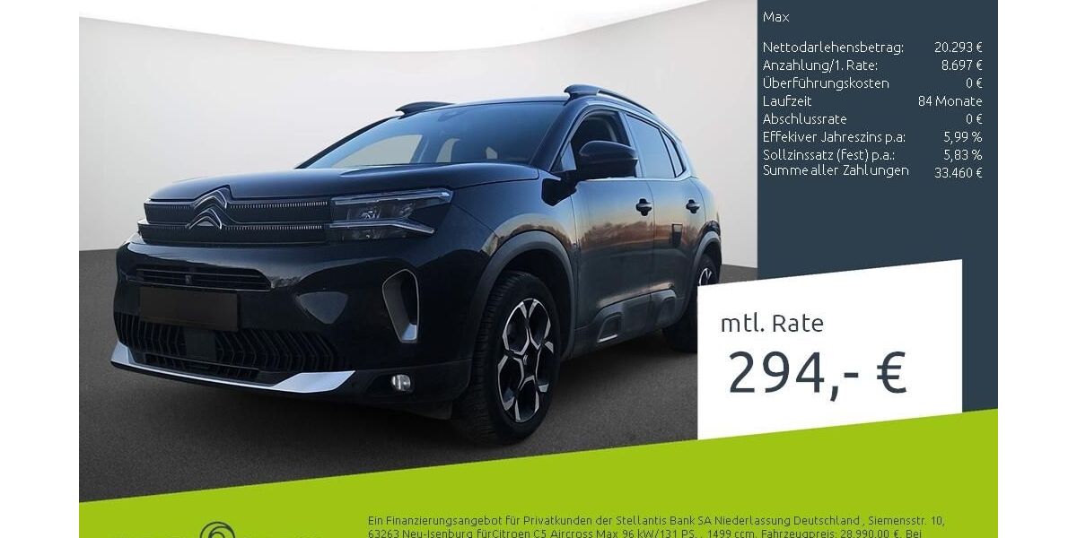 Citroen C5 Aircross 27.977 km 28.990 &euro; Dülmen 48249
