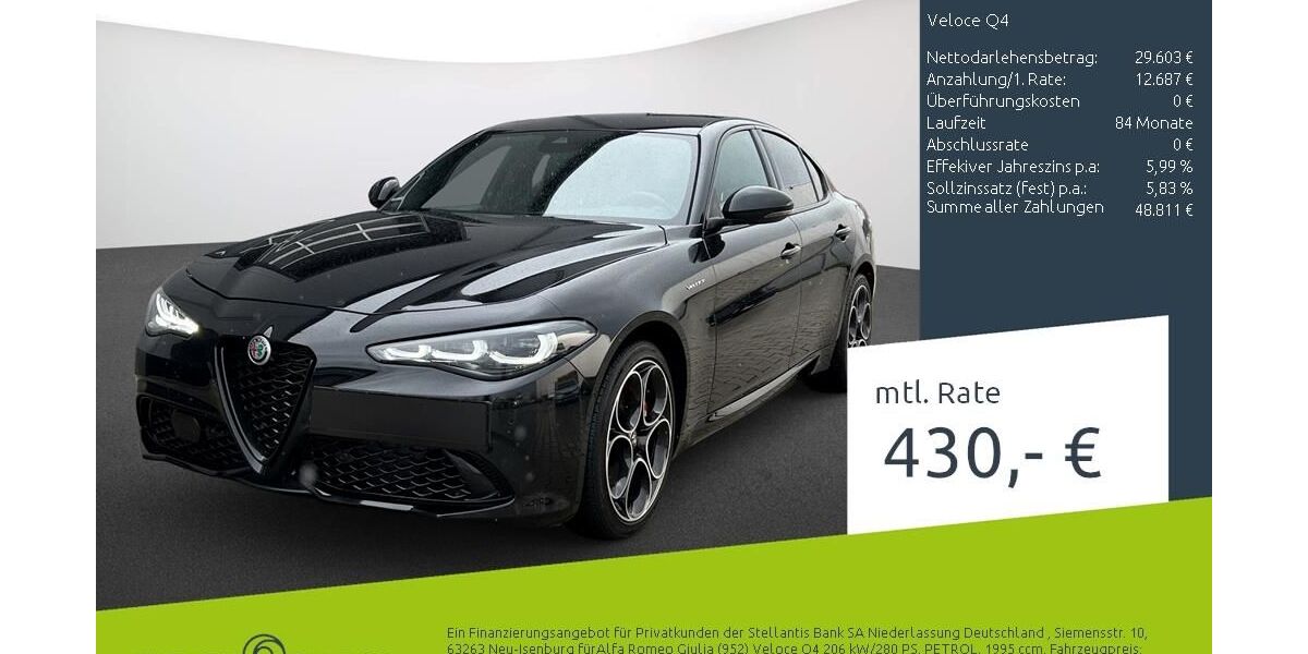 Alfa Romeo Giulia 24.776 km 42.290 &euro; Dülmen 48249