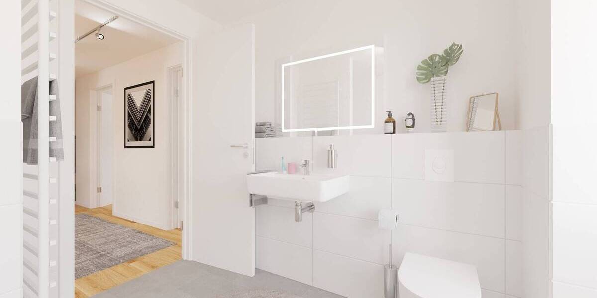 Etagenwohnung Münster Angelmodde - 3 Zimmer, 80 m&sup2;, 460.000&euro; | Angebot:25776742