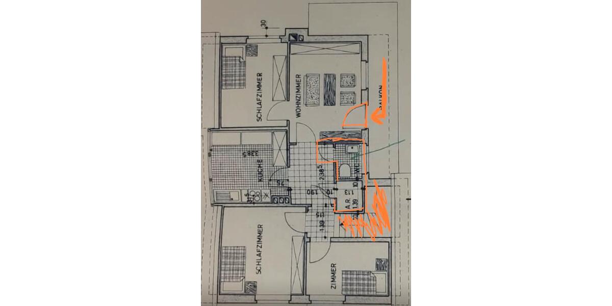 Etagenwohnung Laer - 4 Zimmer, 75 m&sup2;, 1.100&euro; | Angebot:25920053