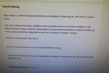 Morgan Roadster 82.500 km 12.500 &euro; Münster 48165