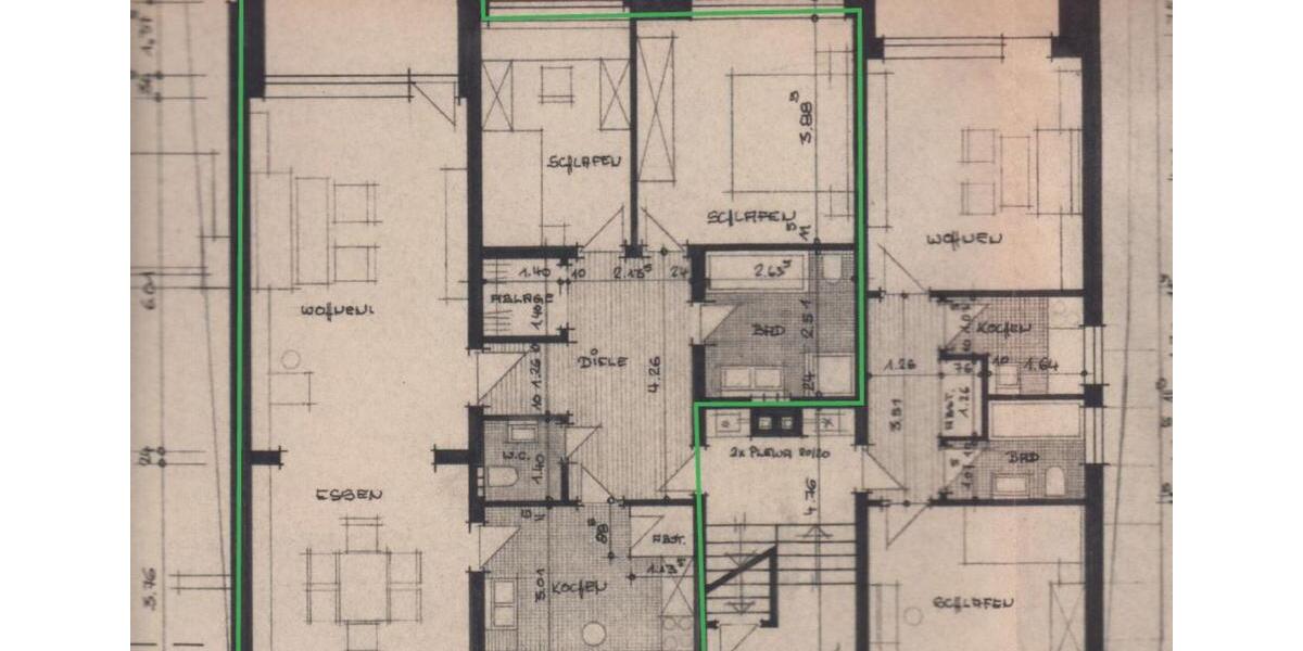 Etagenwohnung Steinfurt - 3.5 Zimmer, 97 m&sup2;, 1.050&euro; | Angebot:25959356