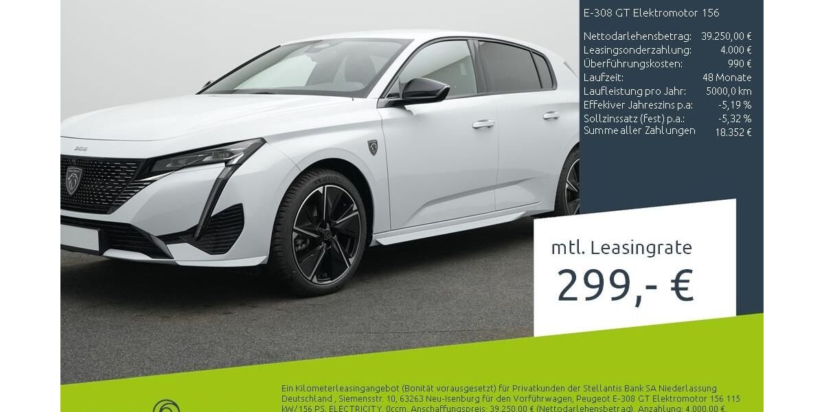 Peugeot 308 1.500 km 37.980 &euro; Münster - Amelsbüren 48163