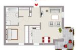 Etagenwohnung Sassenberg - 2 Zimmer, 62 m&sup2;, 219.000&euro; | Angebot:27000616