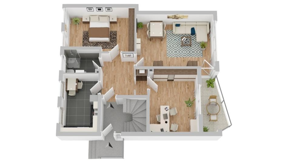 Etagenwohnung Münster Berg Fidel - 3 Zimmer, 88 m&sup2;, 1.300&euro; | Angebot:25960274