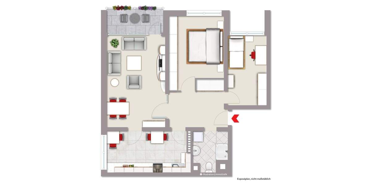 Etagenwohnung Münster Kinderhaus - 3 Zimmer, 78 m&sup2;, 185.000&euro; | Angebot:25705769
