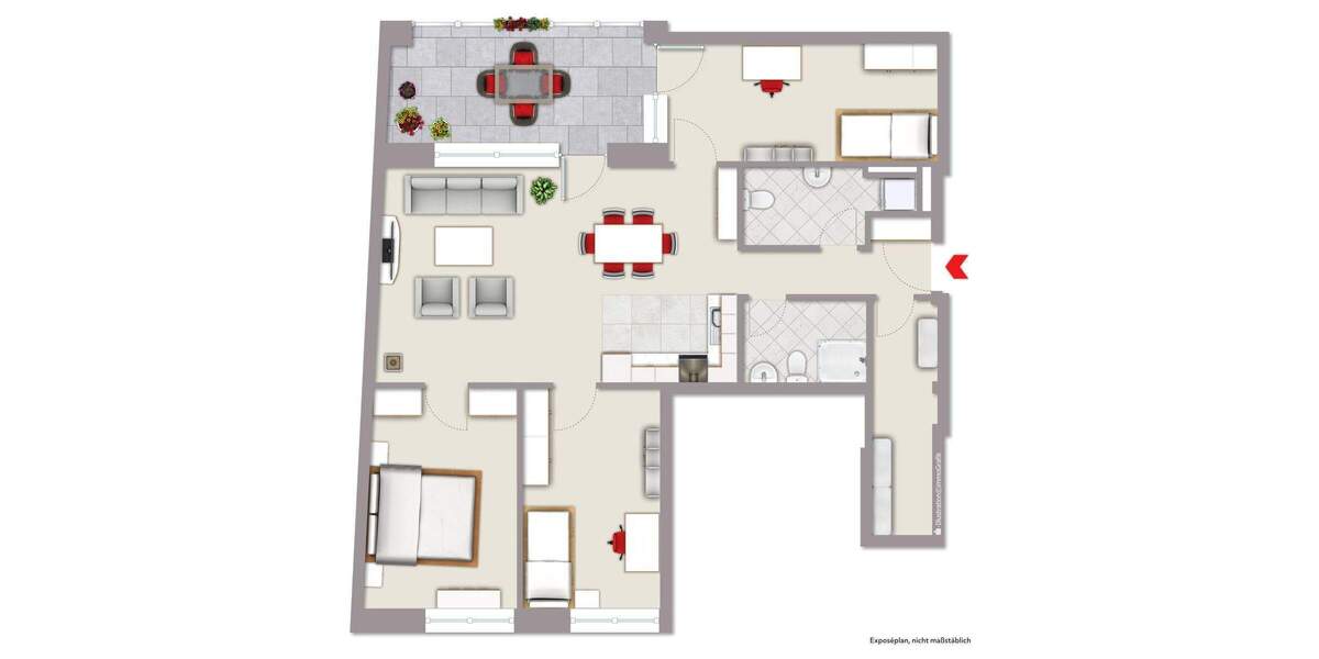 Etagenwohnung Münster Centrum - 4 Zimmer, 123 m&sup2;, 589.000&euro; | Angebot:25748657