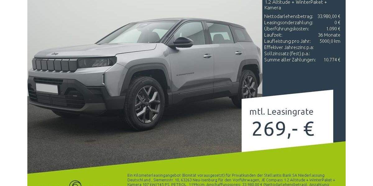 Jeep Compass 2.500 km 33.880 &euro; Münster - Amelsbüren 48163