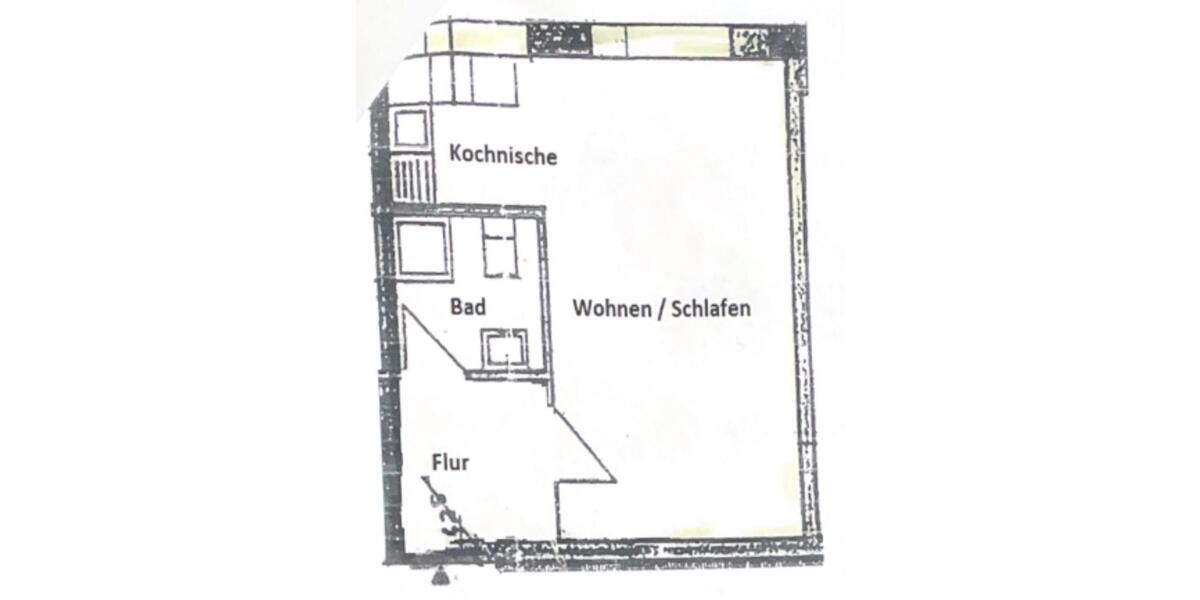 Etagenwohnung Münster Berg Fidel - 1 Zimmer, 31 m&sup2;, 380&euro; | Angebot:24951300