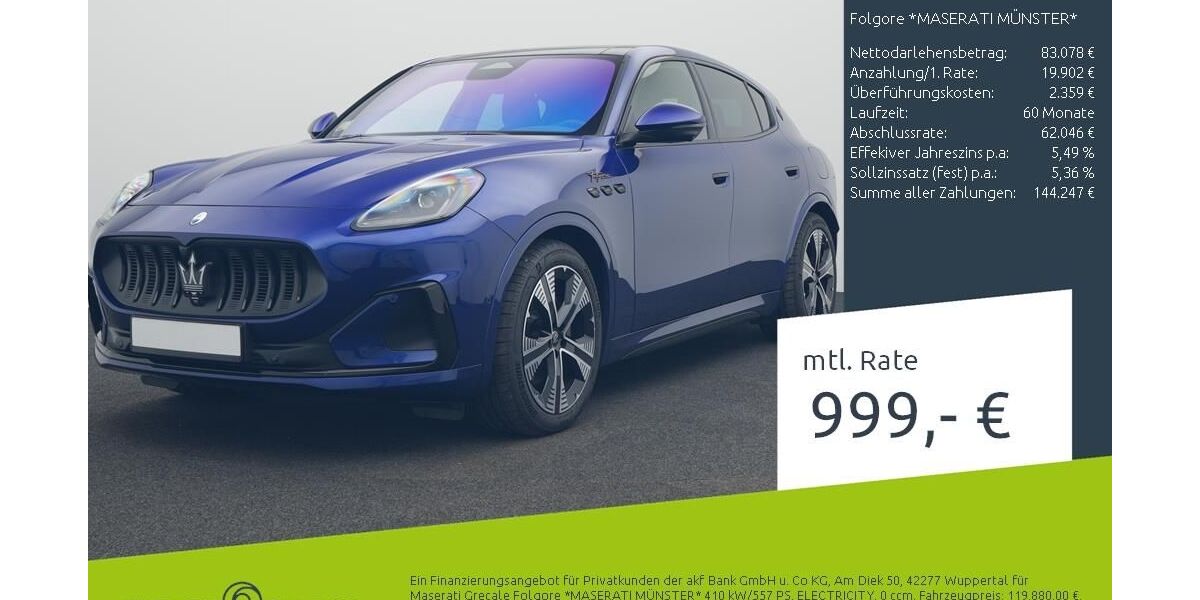 Maserati Grecale 2.500 km 94.770 &euro; Münster - Amelsbüren 48163