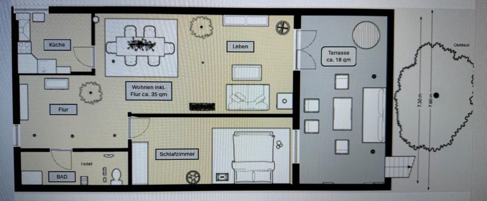 Etagenwohnung Münster Münster-West - 2 Zimmer, 60 m&sup2;, 256.000&euro; | Angebot:25841471