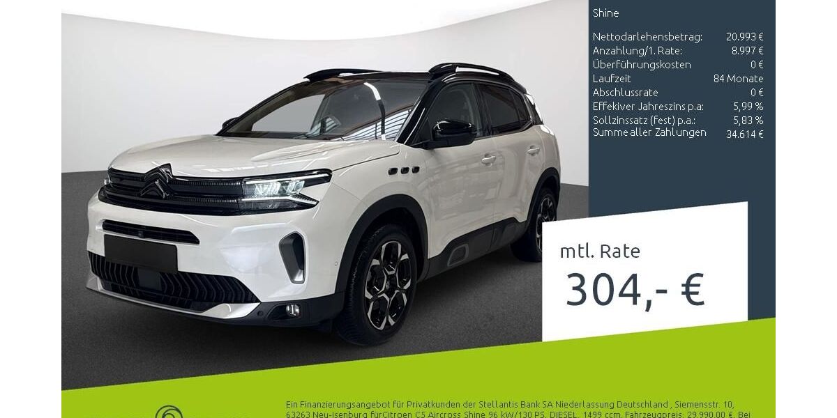 Citroen C5 Aircross 19.610 km 29.990 &euro; Dülmen 48249
