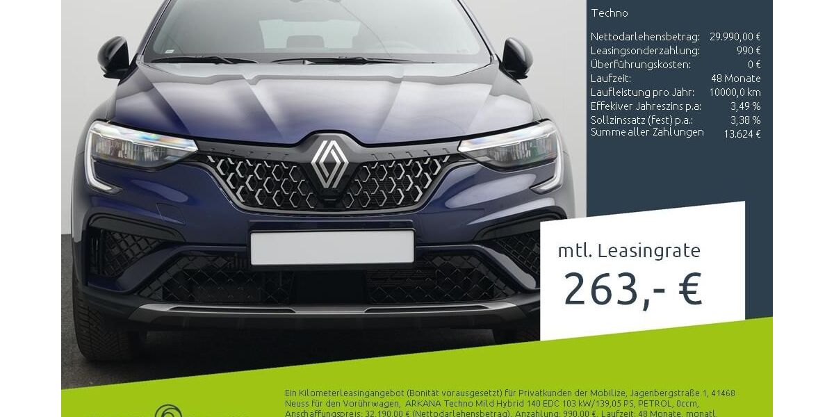 Renault Arkana 2.826 km 24.900 &euro; Münster - Amelsbüren 48163
