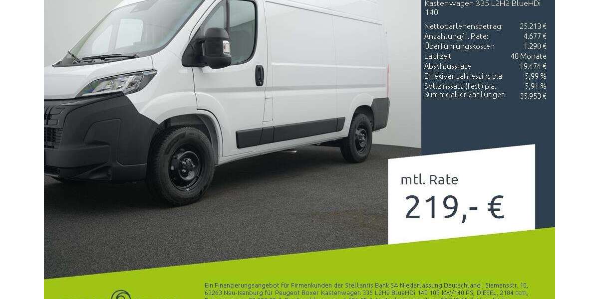 Peugeot Boxer 1.500 km 29.190 &euro; Dülmen 48249
