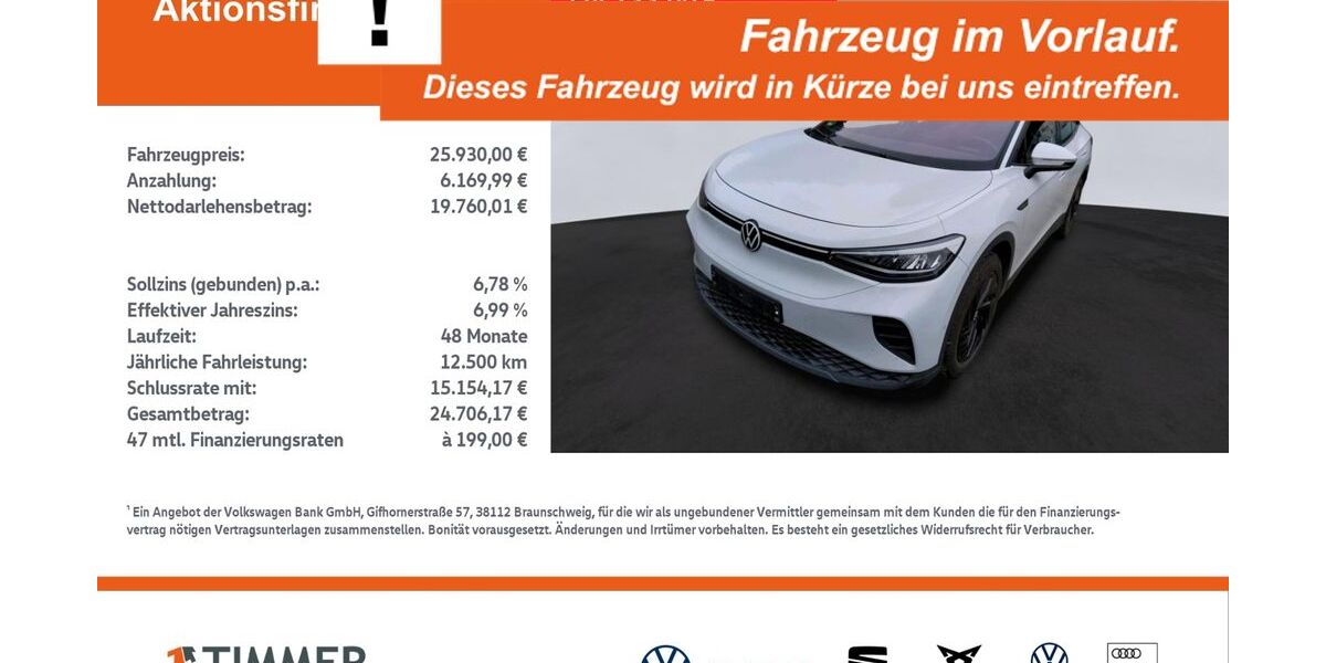VW ID.4 42.649 km 25.930 &euro; Dülmen 48249