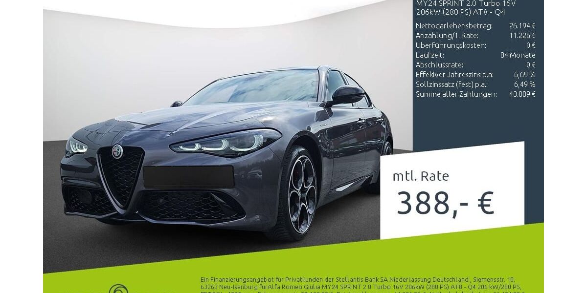 Alfa Romeo Giulia 17.839 km 37.420 &euro; Dülmen 48249