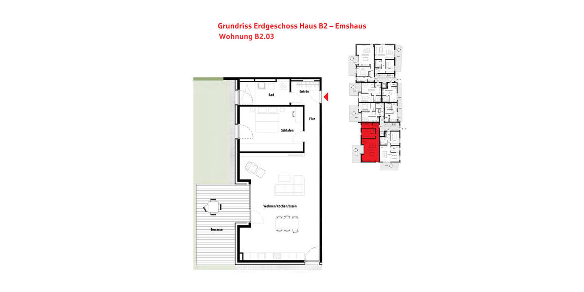 Etagenwohnung Münster Mauritz - 3 Zimmer, 93 m&sup2;, 729.000&euro; | Angebot:26557932