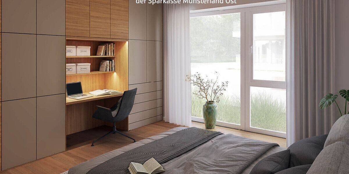 Etagenwohnung Münster Gievenbeck - 2 Zimmer, 65 m&sup2;, 445.500&euro; | Angebot:26827010