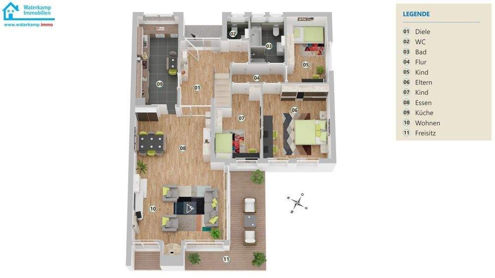Einfamilienhaus Nordwalde - 4 Zimmer, 119 m&sup2;, 327.997&euro; | Angebot:25796721