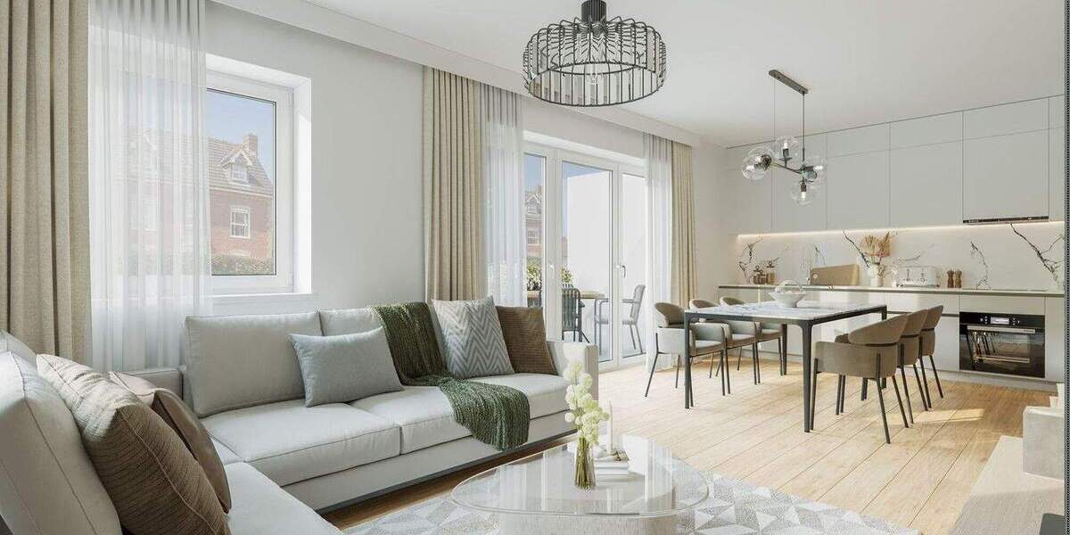 Etagenwohnung Münster Mauritz - 2 Zimmer, 56 m&sup2;, 420.000&euro; | Angebot:25688690