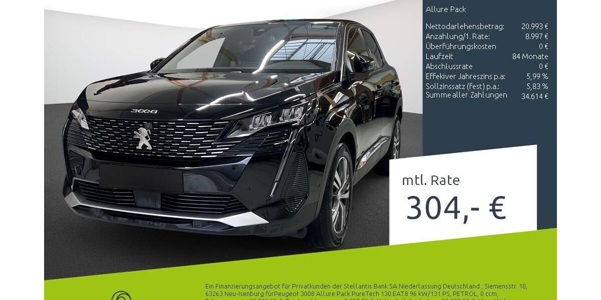 Peugeot 3008 22.524 km 29.990 &euro; Dülmen 48249