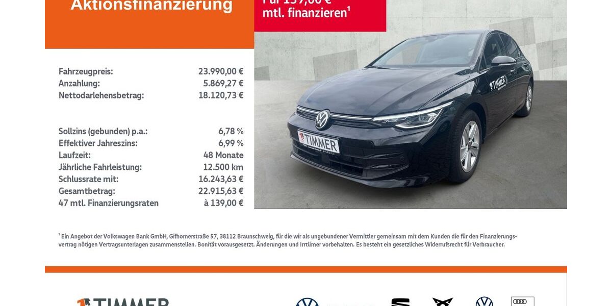 VW Golf 14.900 km 22.980 &euro; Dülmen 48249