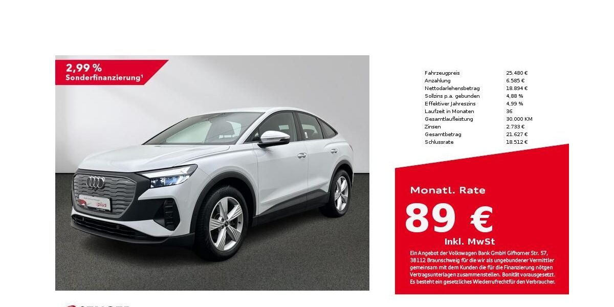 Audi Q4 e-tron 24.895 km 24.780 &euro; Münster 48153