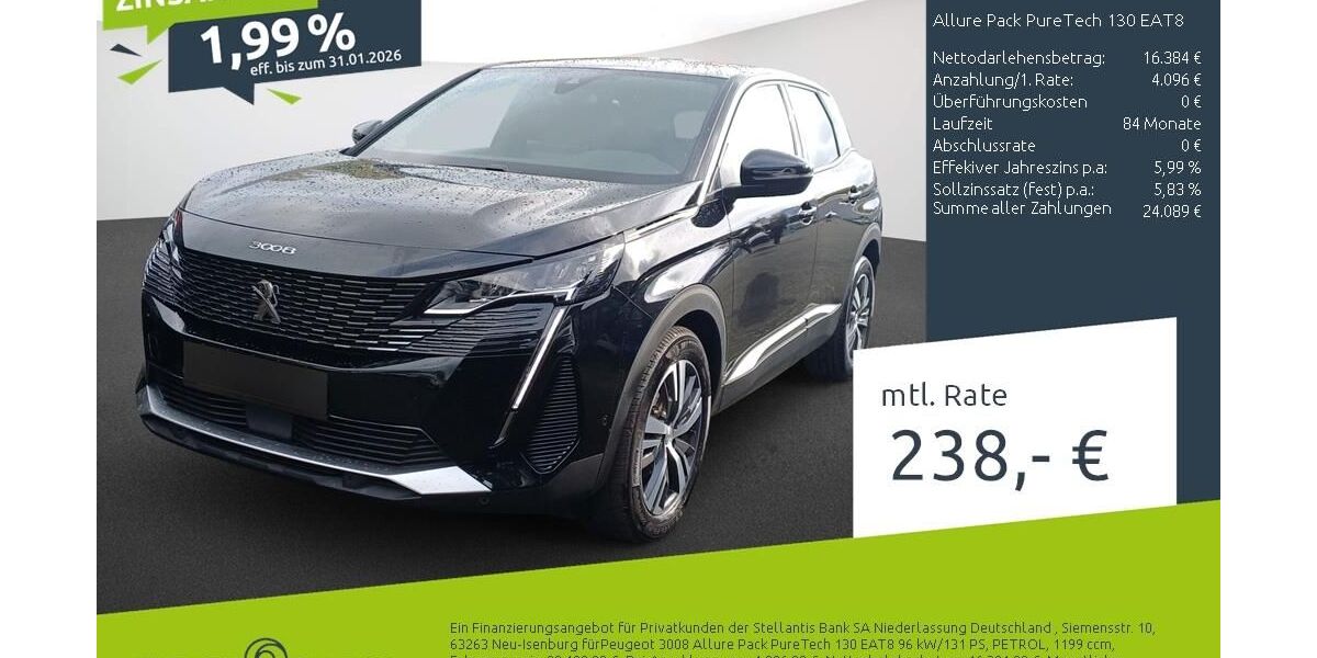Peugeot 3008 16.241 km 19.989 &euro; Dülmen 48249