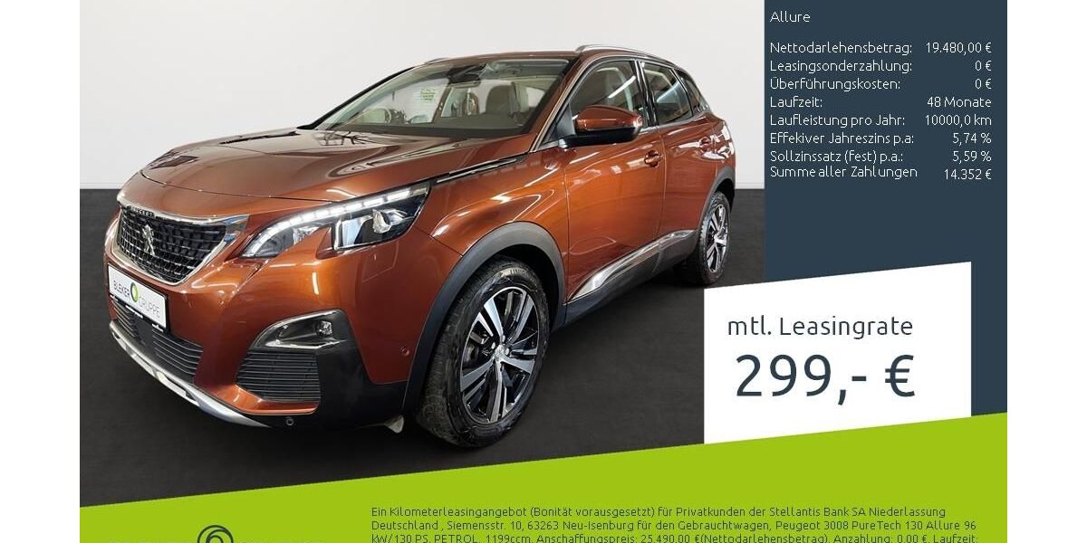Peugeot 3008 31.066 km 16.899 &euro; Münster - Amelsbüren 48163