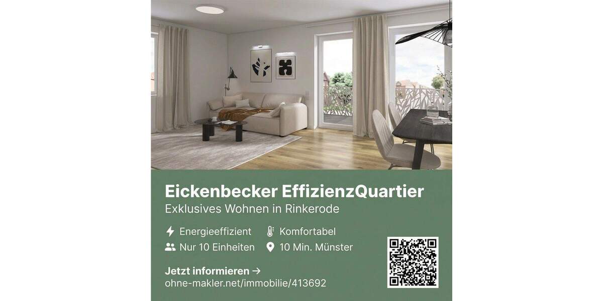 Etagenwohnung Drensteinfurt Rinkerode - 2 Zimmer, 67 m&sup2;, 970&euro; | Angebot:25886607