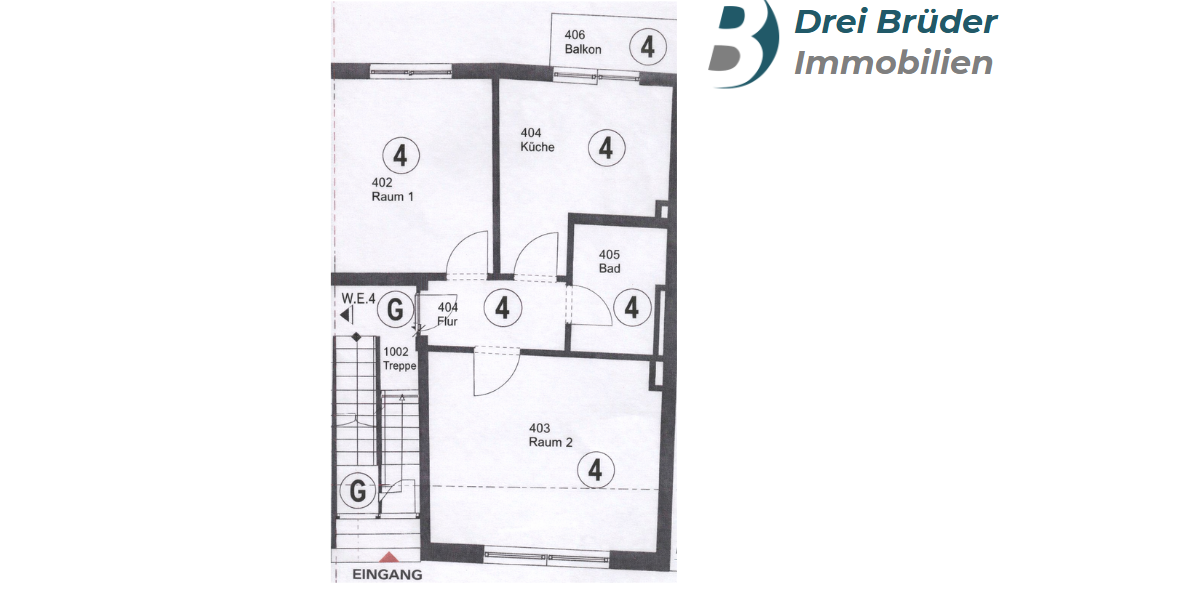 Etagenwohnung Münster Mitte-Süd - 2 Zimmer, 60 m&sup2;, 325.000&euro; | Angebot:24732582