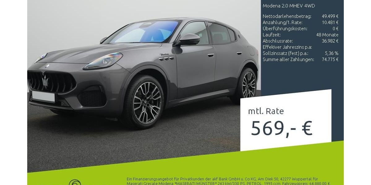 Maserati Grecale 68.597 km 57.380 &euro; Münster - Amelsbüren 48163