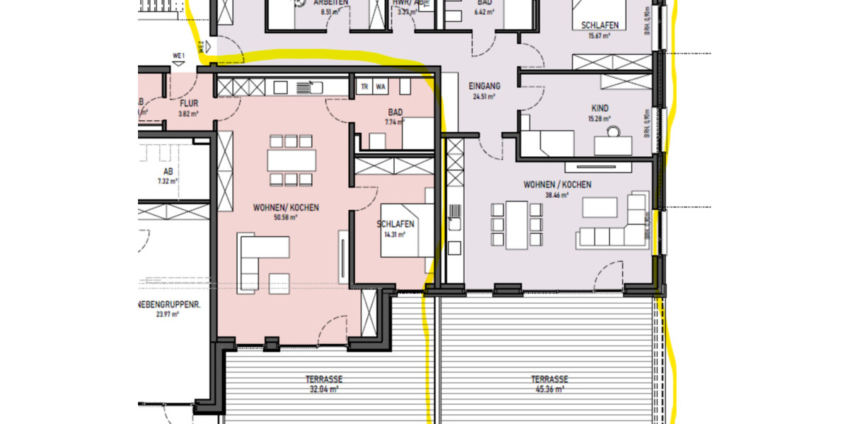 Etagenwohnung Warendorf - 4 Zimmer, 120 m&sup2;, 1.100&euro; | Angebot:25569569