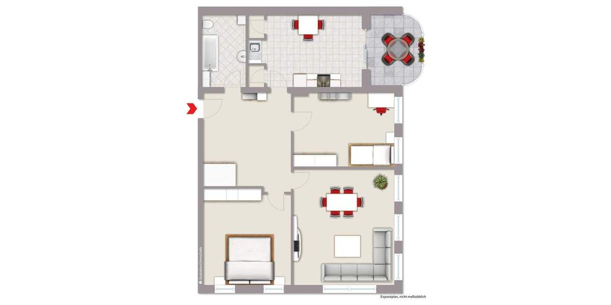 Etagenwohnung Münster Hiltrup - 3 Zimmer, 99 m&sup2;, 375.000&euro; | Angebot:25705759