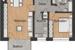 Etagenwohnung Münster Berg Fidel - 2 Zimmer, 62 m&sup2;, 1.050&euro; | Angebot:26570906
