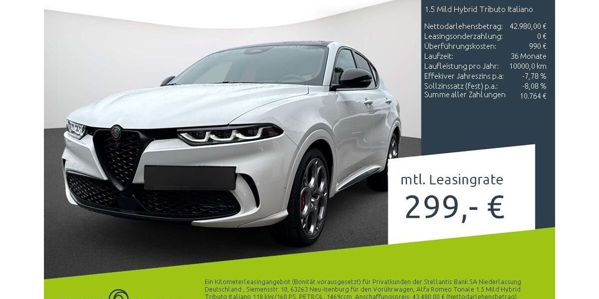 Alfa Romeo Tonale 3.990 km 36.980 &euro; Münster - Amelsbüren 48163