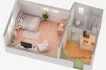 Etagenwohnung Münster Münster-Südost - 1.5 Zimmer, 28 m&sup2;, 139.000&euro; | Angebot:26305536