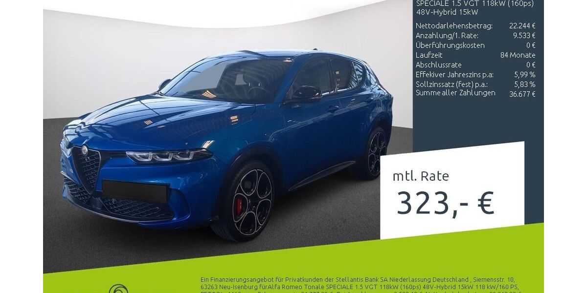 Alfa Romeo Tonale 16.518 km 31.777 &euro; Münster - Amelsbüren 48163