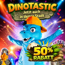 Dinotastic Live! Die Reise zum Feuevulkan 04.04.2027 Messe+Congress Centrum Halle Münsterland