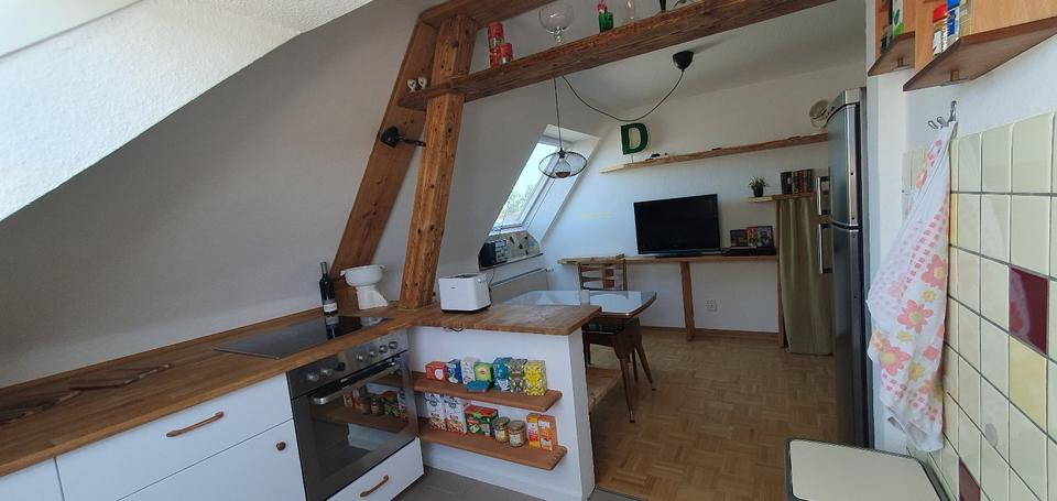 Dachgeschoßwohnung Münster Mitte-Süd - 1 Zimmer, 19 m&sup2;, 529&euro; | Angebot:25380048
