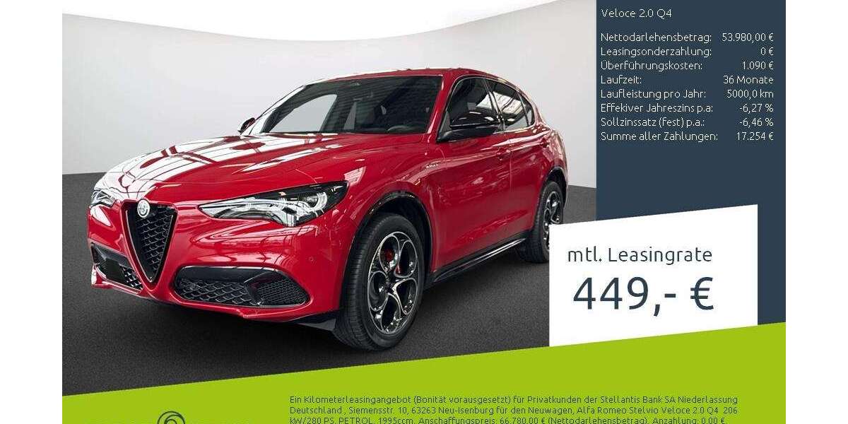 Alfa Romeo Stelvio 6.900 km 53.980 &euro; Münster 48163